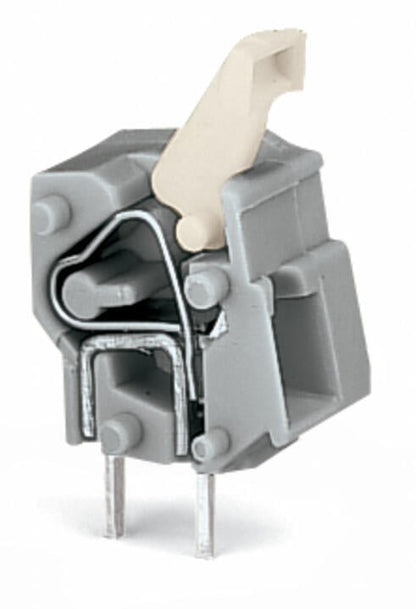 257-501 WAGO Borna para placas de circuito impreso apilable; 1 polo; Gris