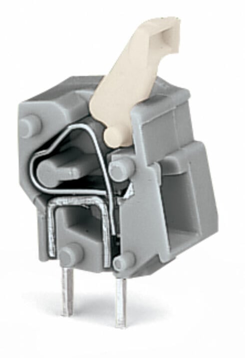 257-501 WAGO Borna para placas de circuito impreso apilable; 1 polo; Gris
