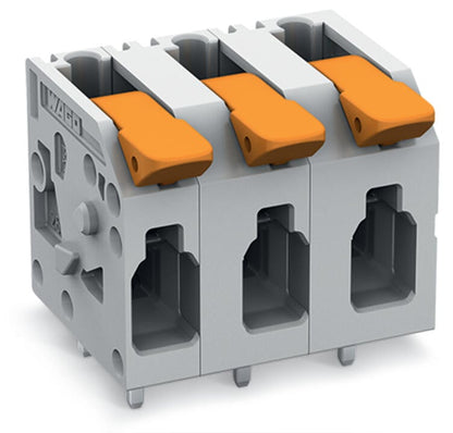 2604-1307 WAGO Borna para placas de circuito impreso; 7 polos; Gris