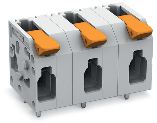 2604-1505 WAGO Borna para placas de circuito impreso; 5 polos; Gris