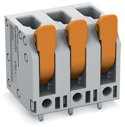 2604-3307 WAGO Borna para placas de circuito impreso; 7 polos; Gris