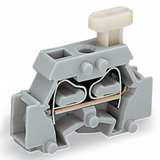 261-411/331-000 WAGO Borna para 2 conductores; 1 polo; Gris