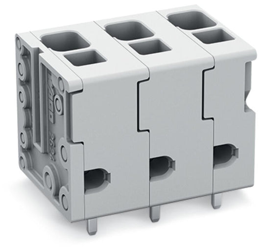 2624-3303 WAGO Borna para placas de circuito impreso; 3 polos; Gris