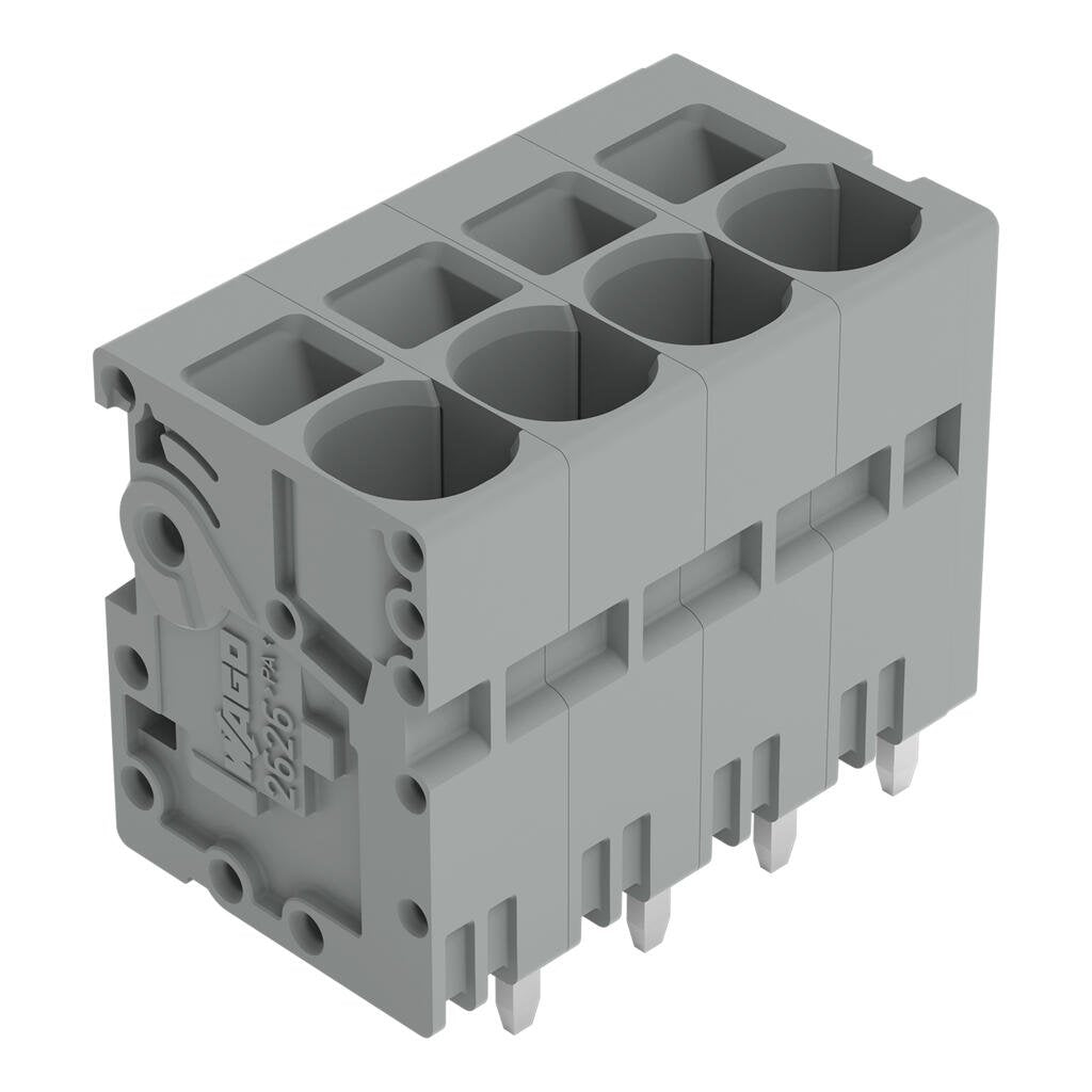 2626-3104/020-000 WAGO Borna para placas de circuito impreso; 4 polos; Gris