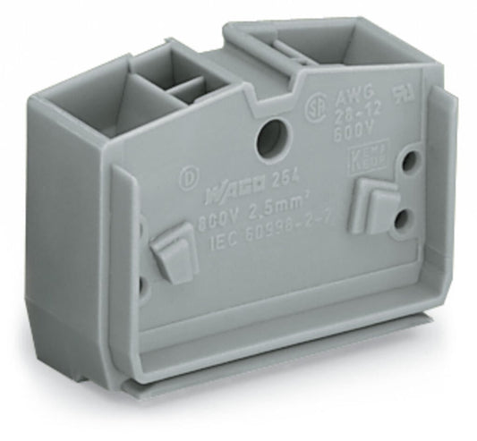 264-351 WAGO Borna central para 4 conductores; Gris