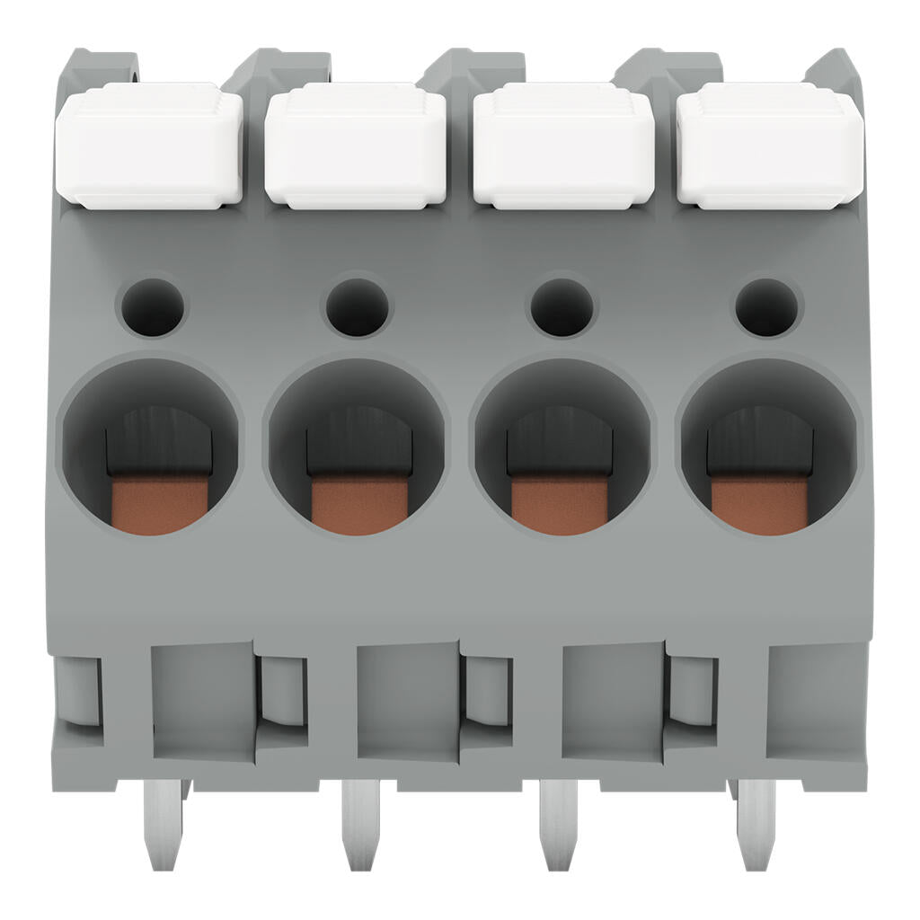2706-154 WAGO Borna para placas de circuito impreso; 4 polos; Gris