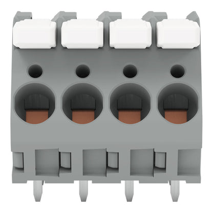2706-154 WAGO Borna para placas de circuito impreso; 4 polos; Gris
