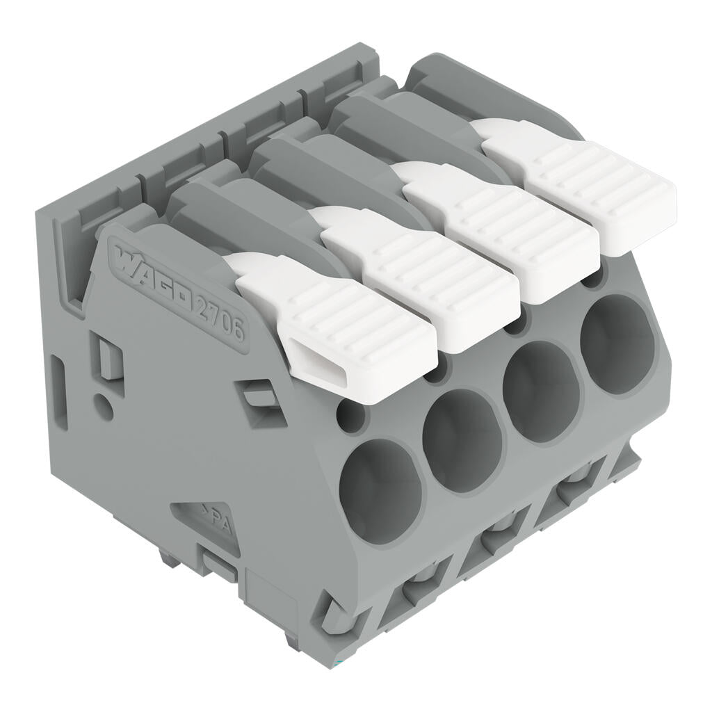 2706-155 WAGO Borna para placas de circuito impreso; 5 polos; Gris