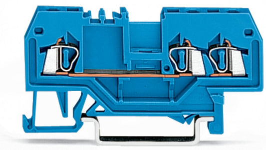 279-684 WAGO Borna de paso para 3 conductores; Azul