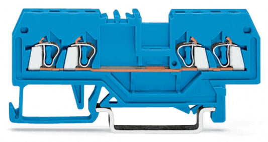 279-834 WAGO Borna de paso para 4 conductores; Azul