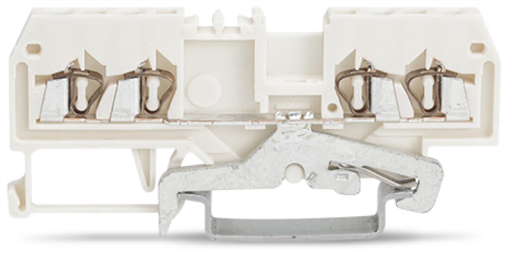 279-838 WAGO Borna de tierra para 4 conductores; Blanco