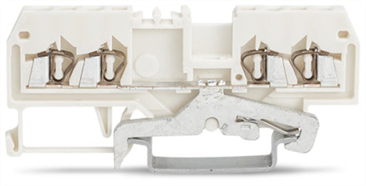 279-838 WAGO Borna de tierra para 4 conductores; Blanco