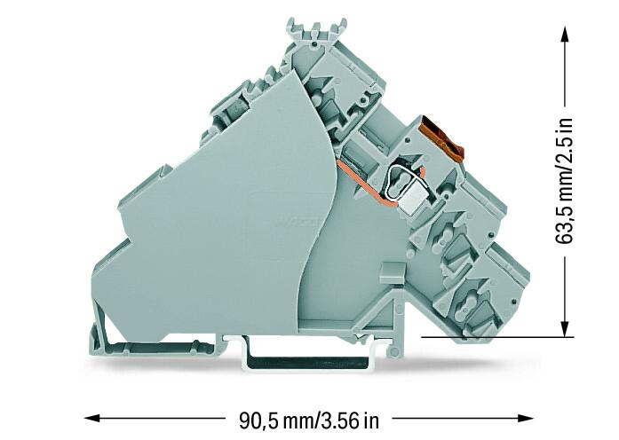 280-515 WAGO Borna de alimentación de actuadores; Gris