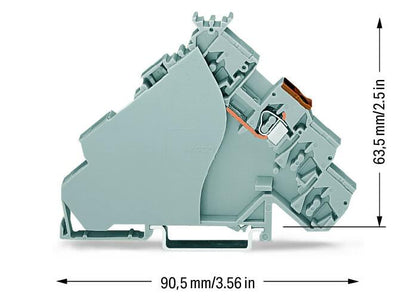 280-515 WAGO Borna de alimentación de actuadores; Gris