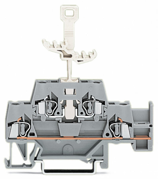 280-522 WAGO Borna de doble piso; Gris/Gris