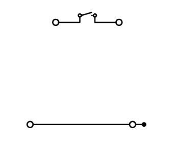 280-522 WAGO Borna de doble piso; Gris/Gris