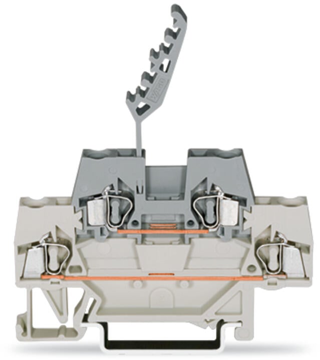 280-541 WAGO Borna de doble piso; Gris claro/Gris