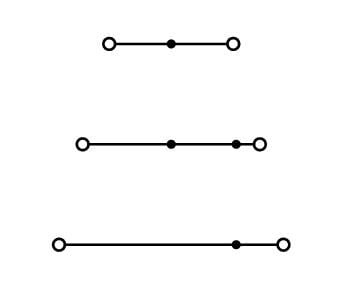 280-552 WAGO Borna de tres pisos; gris/gris/azul