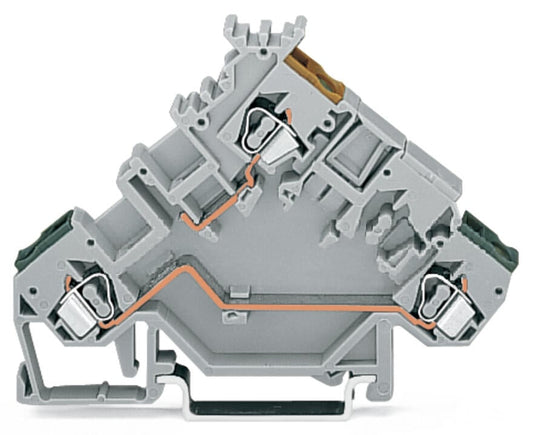 280-555 WAGO Borna de actuadores para 3 conductores; Gris