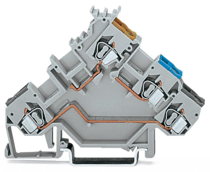 280-560 WAGO Borna de sensores para 3 conductores; Gris