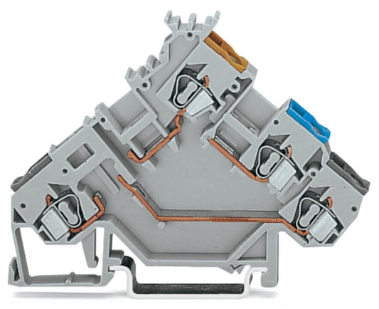 280-561 WAGO Borna de sensores para 3 conductores; Gris