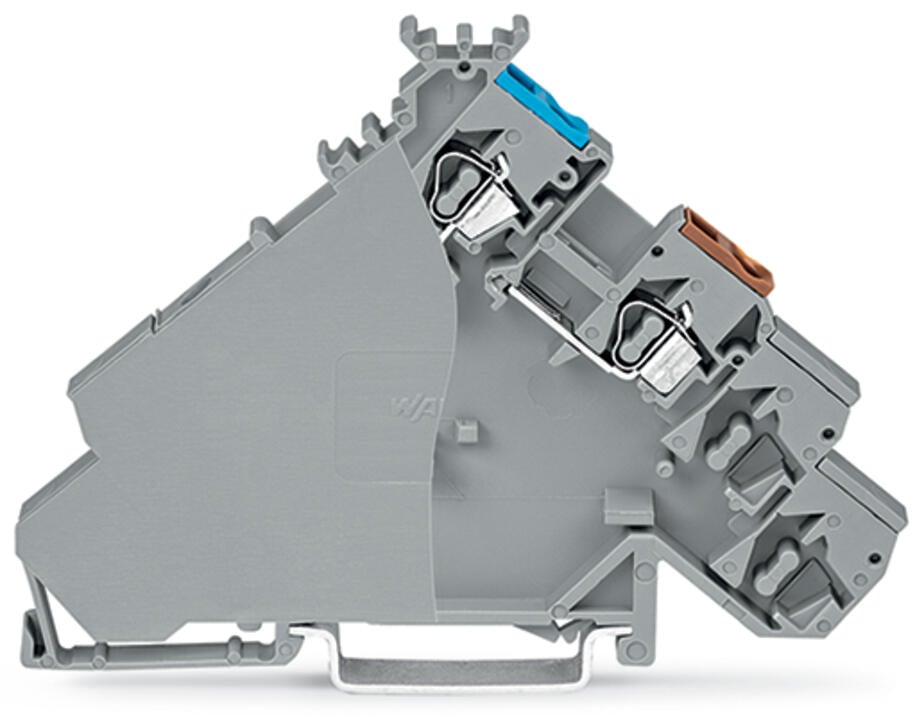 280-587 WAGO Borna de alimentación de sensores para 4 conductores; Gris