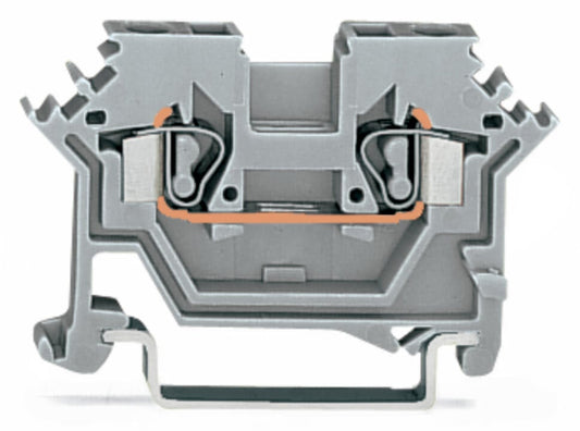 280-601 WAGO Borna de paso para 2 conductores; Gris