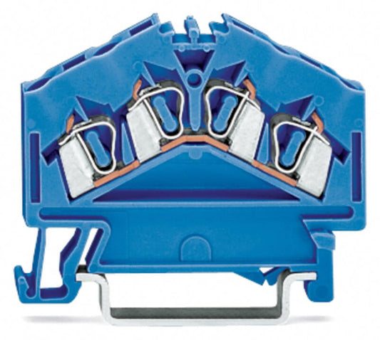 280-656 WAGO Borna de paso para 4 conductores; Azul