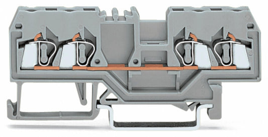 280-835 WAGO Borna de paso para 4 conductores; Naranja