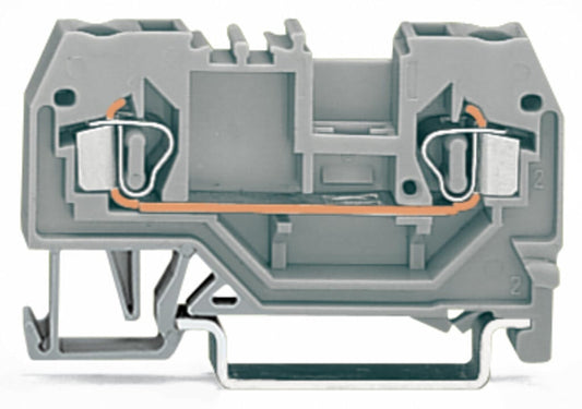 280-901 WAGO Borna de paso para 2 conductores; Gris