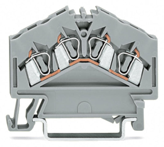 280-946 WAGO Borna de paso para 4 conductores; Naranja