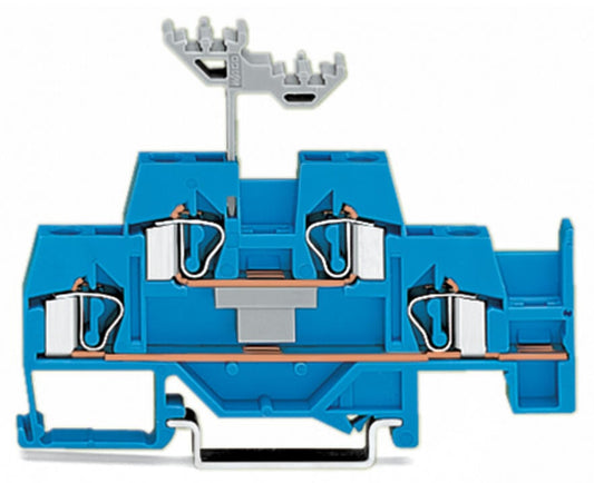 281-630 WAGO Borna de doble piso; Azul