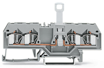 281-660 WAGO Borna seccionable para 4 conductores; Azul