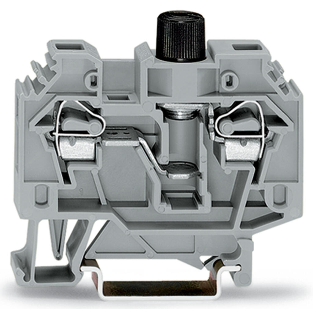 282-122 WAGO Borna portafusibles para 2 conductores; Gris