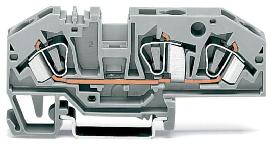 282-694 WAGO Borna de paso para 3 conductores; Azul