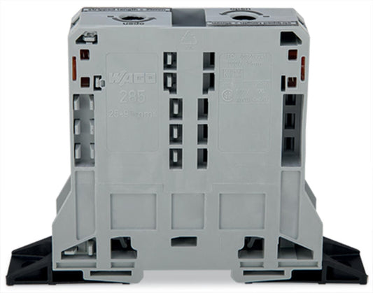 285-181 WAGO Borna de paso para 2 conductores; gris