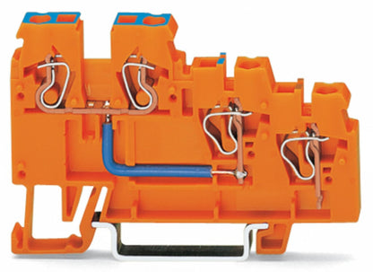 270-564 WAGO Borna de alimentación de sensores para 3 conductores; Naranja