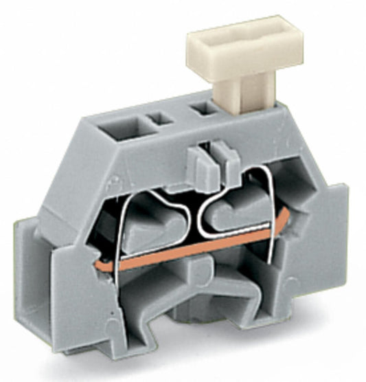 261-321/331-000 WAGO Borna final para 2 conductores para una máxima flexibilización del espacio; 1 polo; Gris