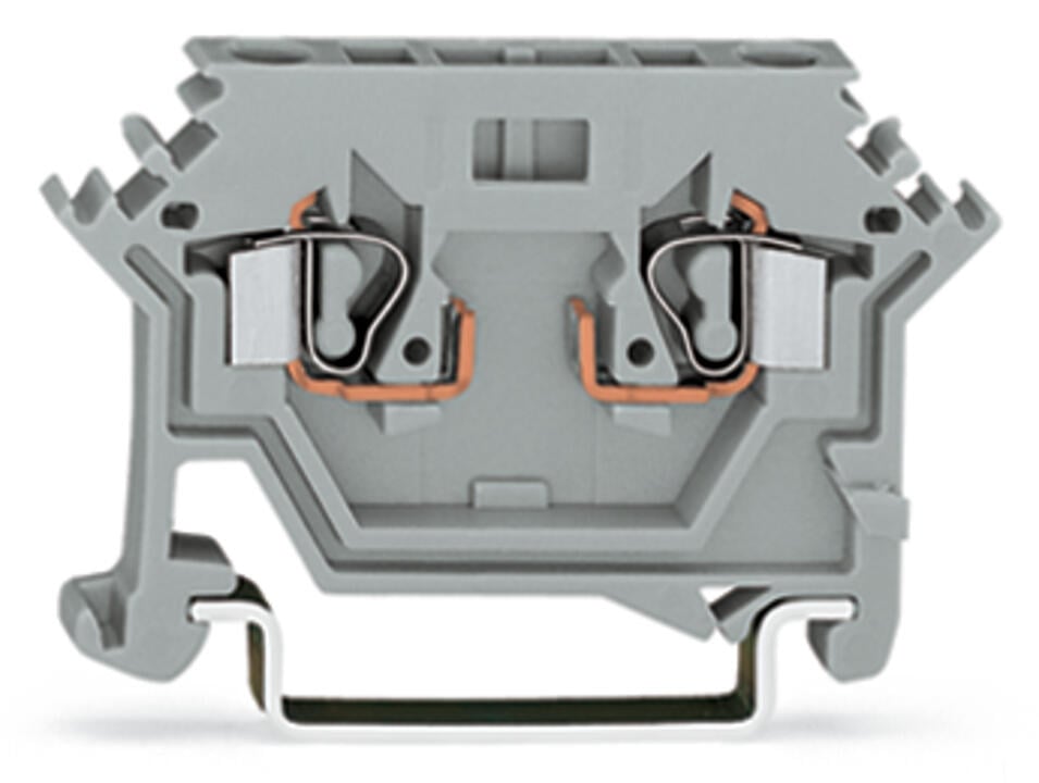 280-616 WAGO Bornas base para 2 conductores; Gris