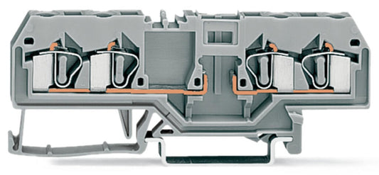 281-656 WAGO Bornas base para 4 conductores; Gris