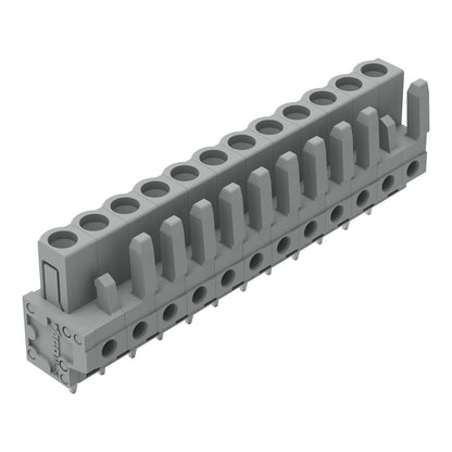 232-142 WAGO Conector hembra THT; 12 polos; Gris