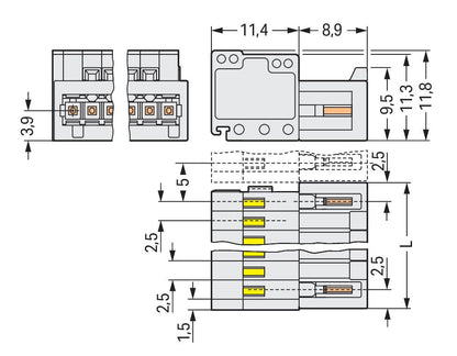 Conector-macho_733-205_033-000