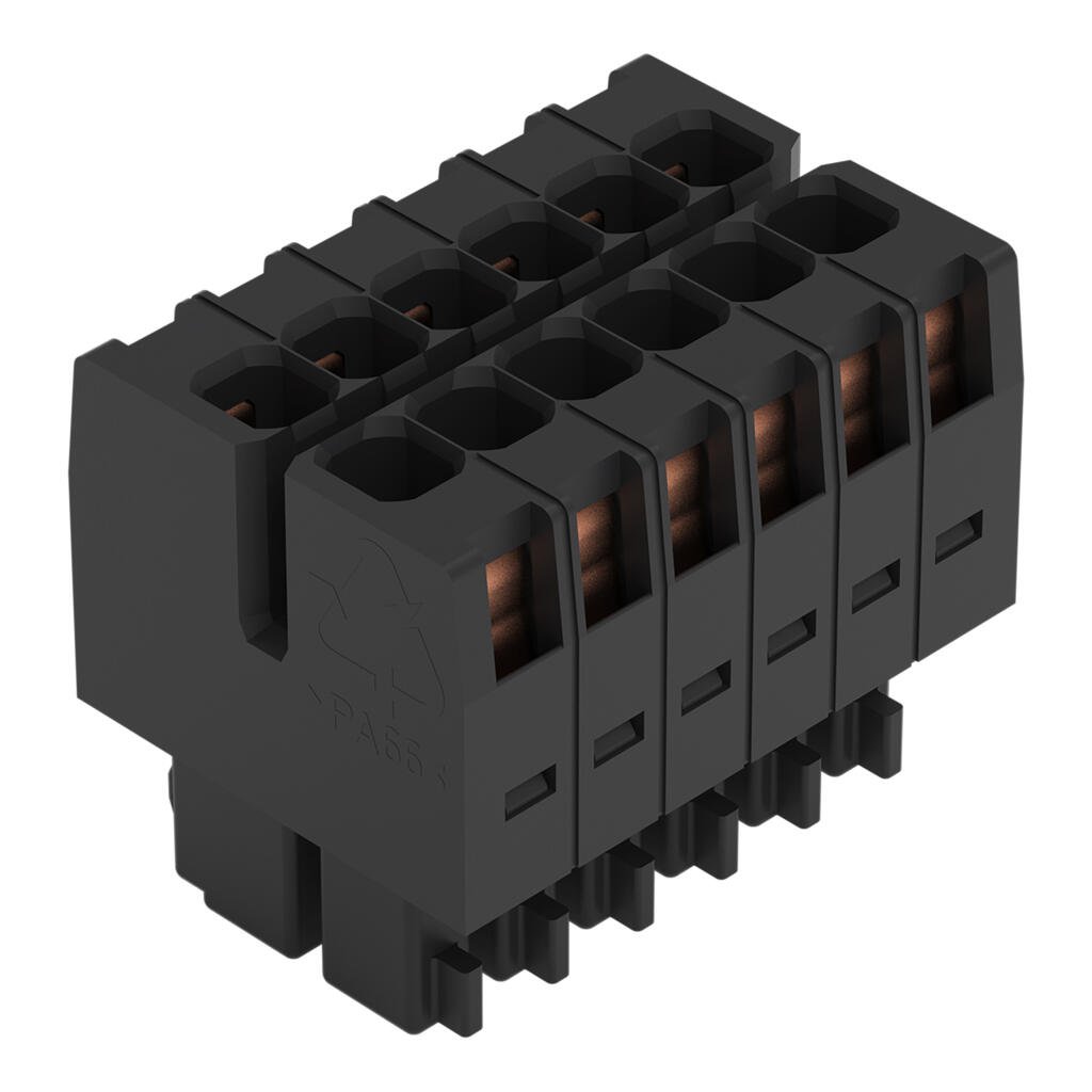 713-1113 WAGO Conector hembra, 1 conductor, 2 líneas; negro