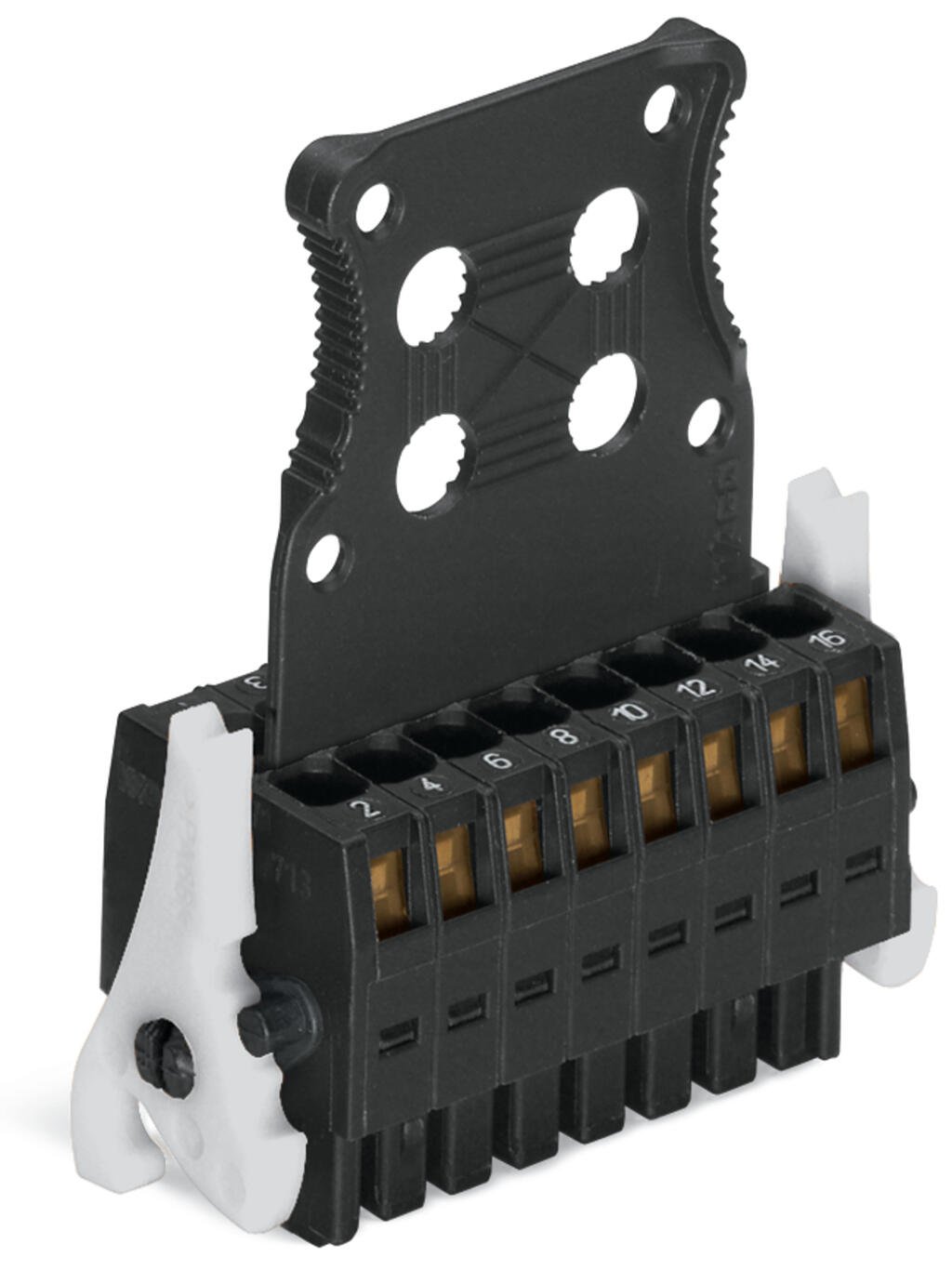 713-1118/037-9037/035-000 WAGO Conector hembra, 1 conductor, 2 líneas; negro