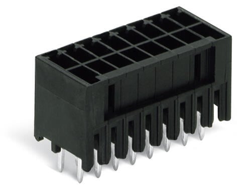 713-1406/105-000 WAGO Conector macho THR, 2 líneas; 12 polos; negro