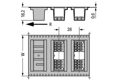 713-1406/105-000/997-406 WAGO Conector macho THR, 2 líneas; 12 polos; negro