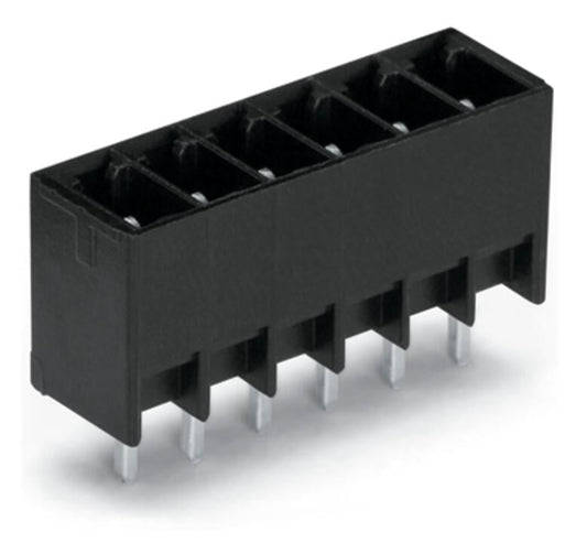 714-138 WAGO Conector macho THT; 8 polos; negro