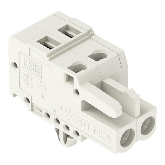 721-102/008-000 WAGO Conector hembra para 1 conductor; gris claro