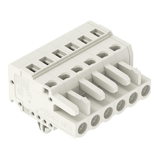 721-106/008-000 WAGO Conector hembra para 1 conductor; gris claro