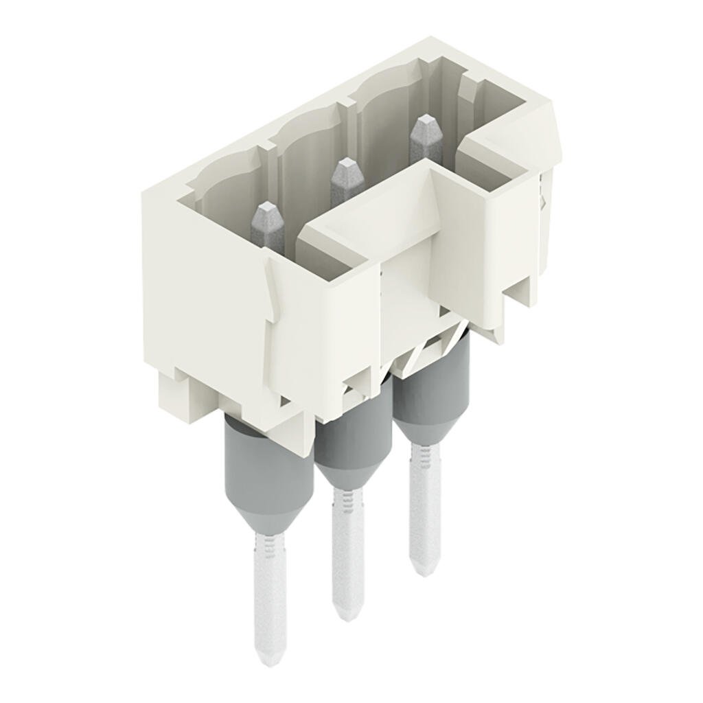721-163/003-000 WAGO Conector macho para bornas de carril; 3 polos; gris claro